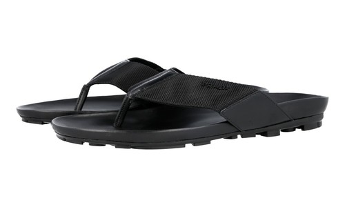 Prada leather nylon thong - prada,