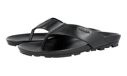 Prada leather thong - prada, slides