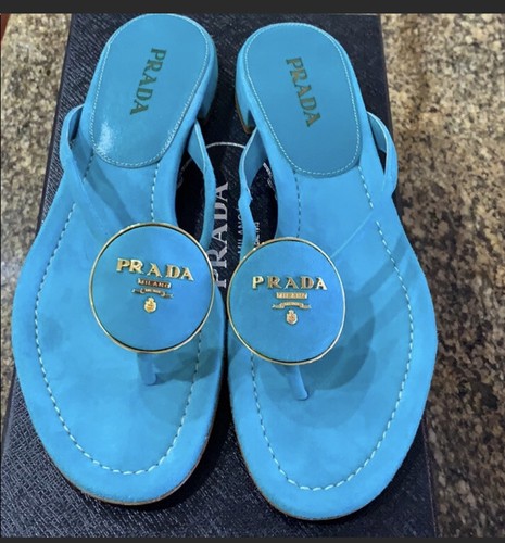 Prada turquoise suede - prada,