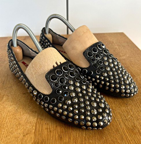 Prada womens slip leather - slip, on