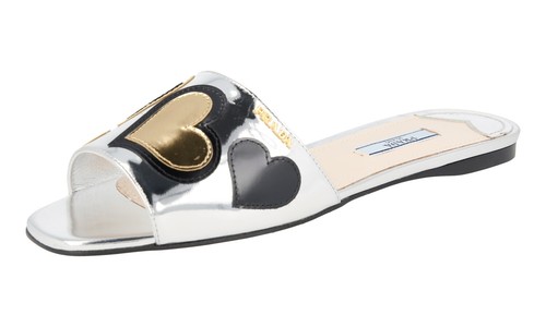 Prada leather slides - prada,