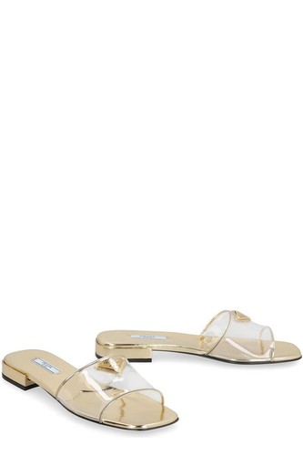 Prada ciabatte clear golden - ciabatte, clear/golden